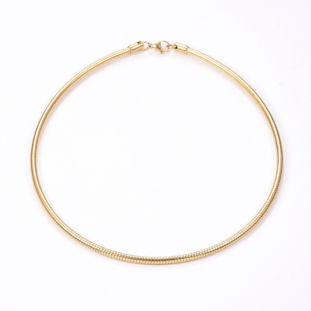 GOLD STAINLESS OMEGA CHAIN FJGR4-18