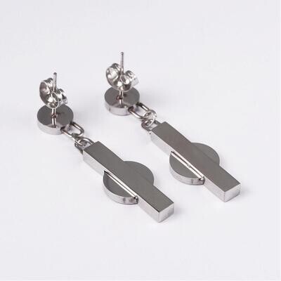 *STAINLESS MOTHER OF PEARL EARRINGS FJE07