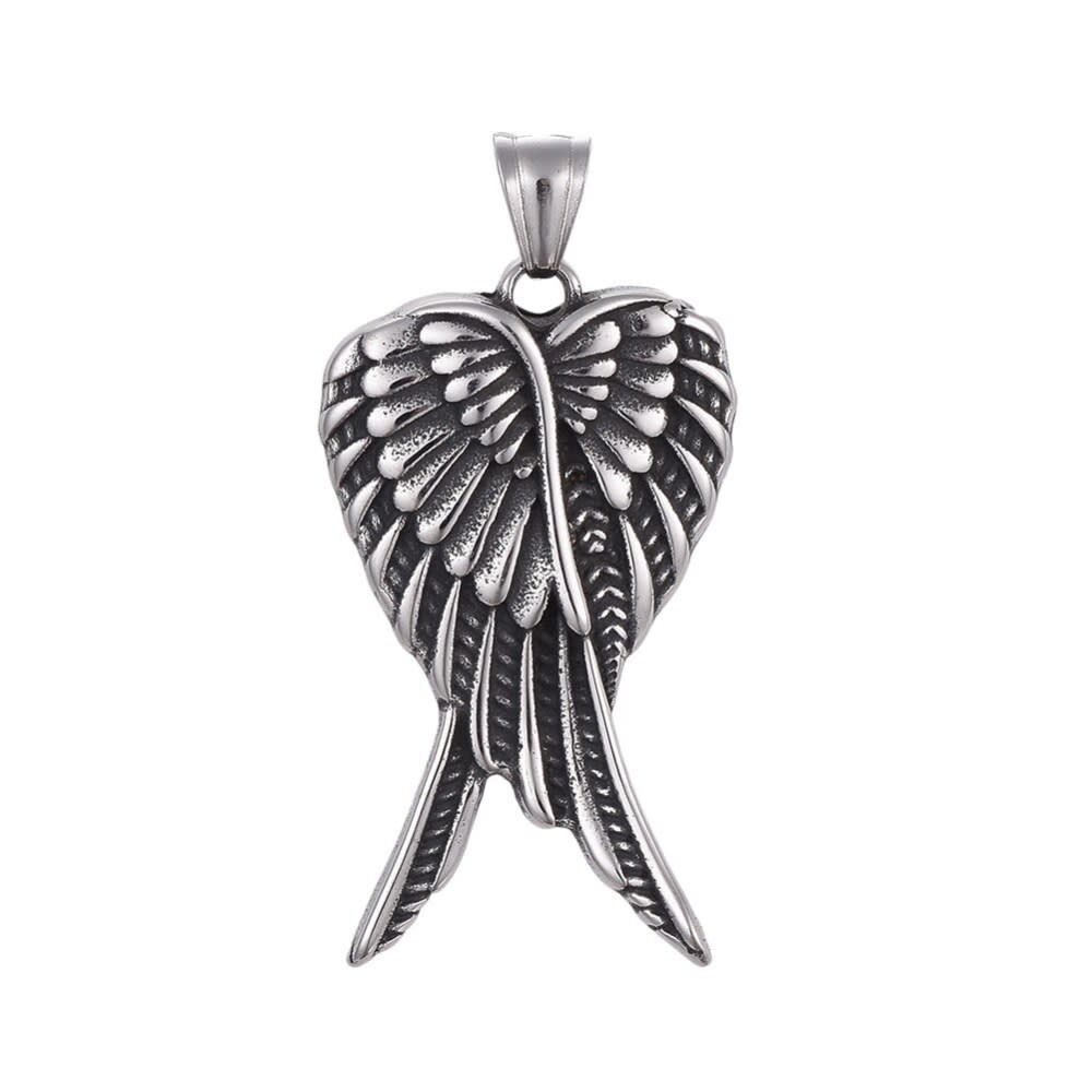 STAINLESS WING PENDANT FJP18