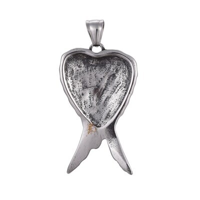 SILVER STAINLESS WING PENDANT