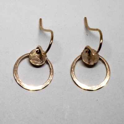 GOLD-FILLED HAMMERED EARRINGS