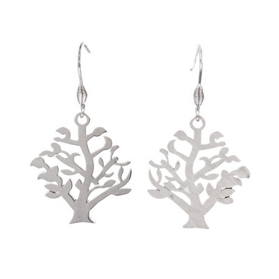 STAINLESS TREE OF LIFE EARRINGS FJE09