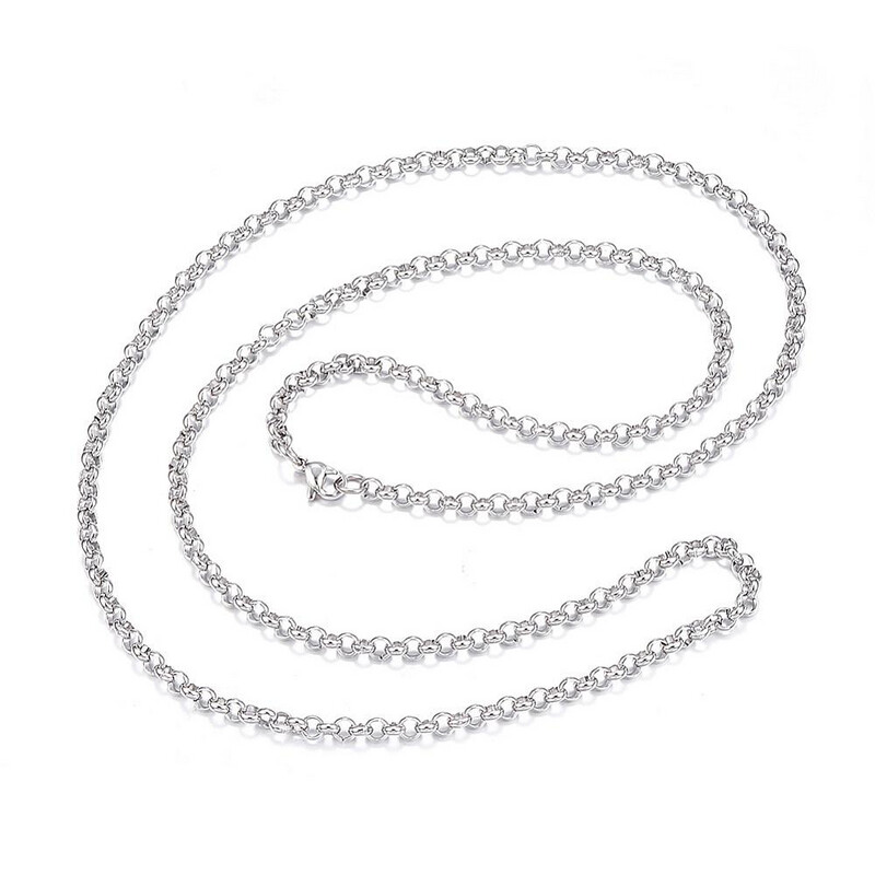 STAINLESS 4MM ROLO CHAIN FJNRG-30