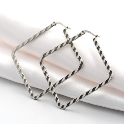 STAINLESS HOOP EARRINGS FJE02