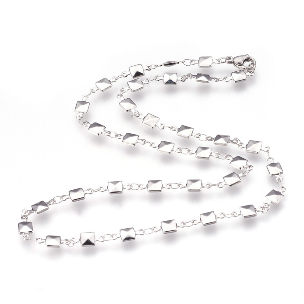 STAINLESS 4.5MM SQUARE CHAIN FJN5F