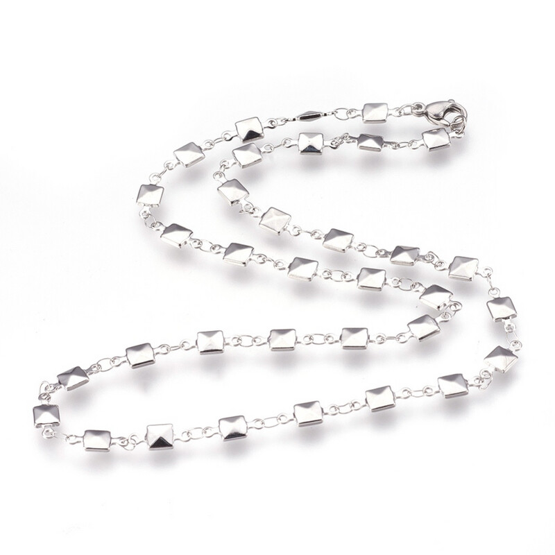 STAINLESS 4.5MM SQUARE CHAIN FJN5F