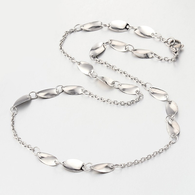 STAINLESS WAVY &amp; CABLE LINK CHAIN FJNCC-18