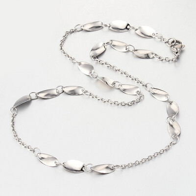 STAINLESS WAVY &amp; CABLE LINK CHAIN FJNCC-18