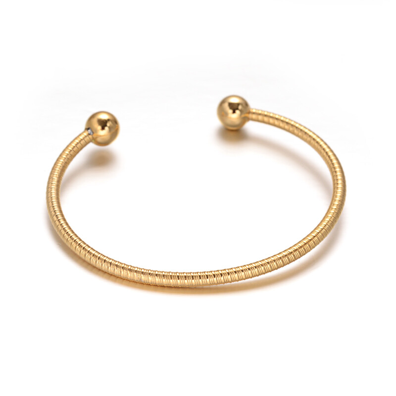 GOLD STAINLESS CUFF FJB09