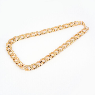 GOLD STAINLESS CUBAN CHAIN FJN8-18