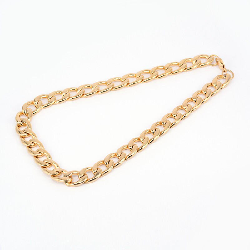 GOLD STAINLESS CUBAN CHAIN FJN8-18