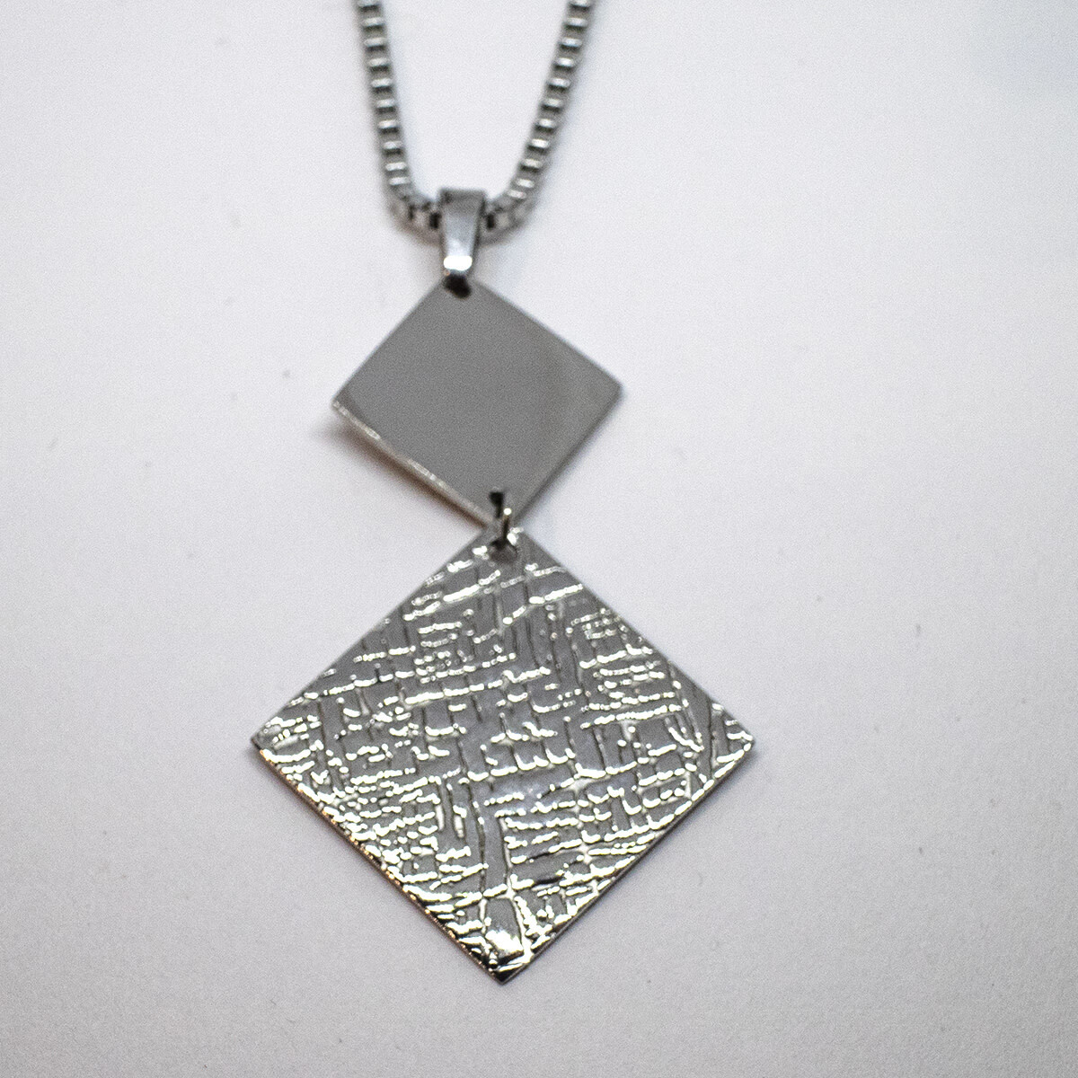 *STAINLESS SQUARE PENDANT FJP36