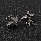 STAINLESS CROSS EARRINGS FJEAG