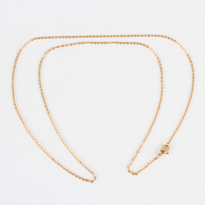 GOLD STAINLESS 2MM CABLE CHAIN FJN48-24
