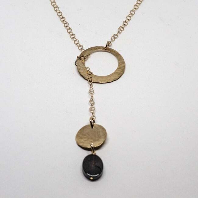 BRONZE HAMMERED LARIAT KAL008