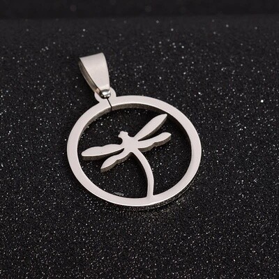 STAINLESS DRAGONFLY PENDANT FJPD