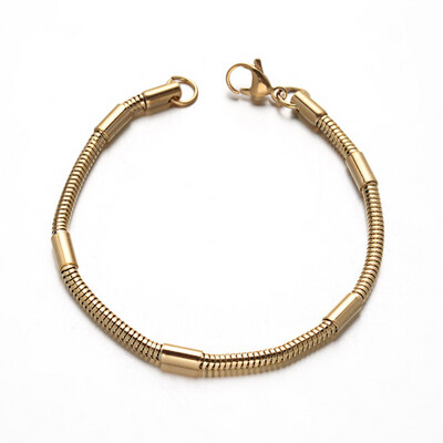GOLD STAINLESS SNAKE BRACELET FJBPG