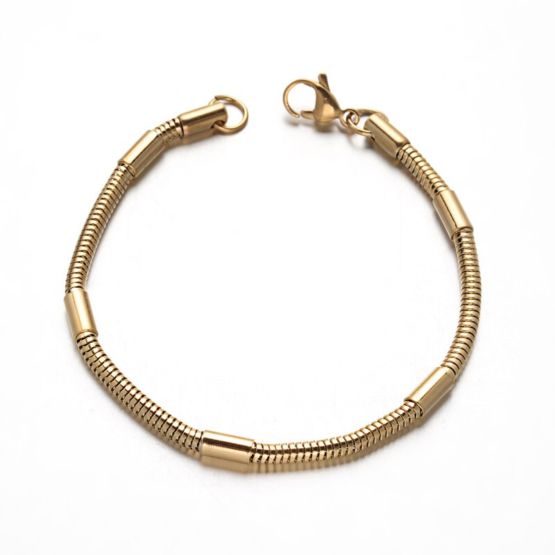 GOLD STAINLESS SNAKE BRACELET FJBPG