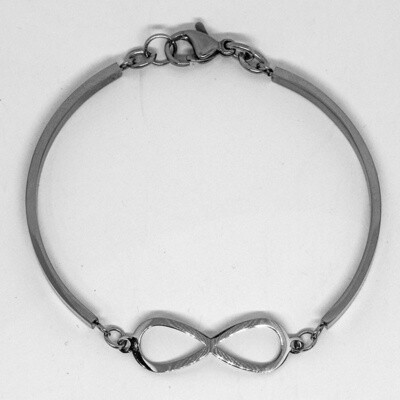 STAINLESS INFINITY BRACELET FJB1B