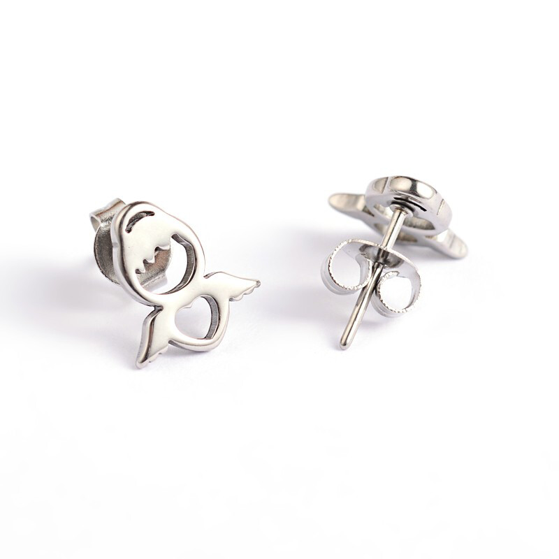STAINLESS ANGEL EARRINGS FJES2
