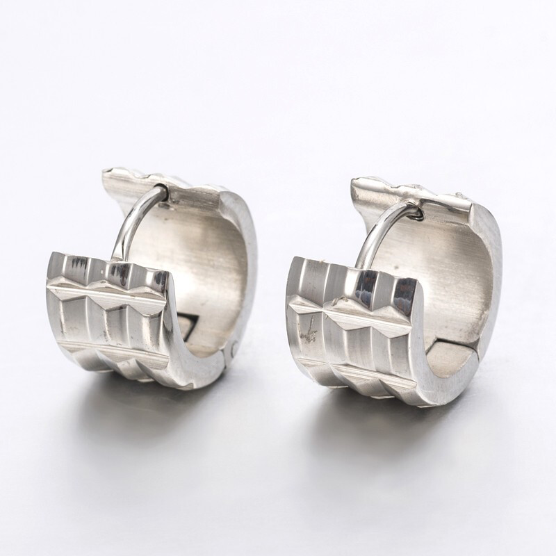 STAINLESS HUGGIE EARRINGS FJEGA