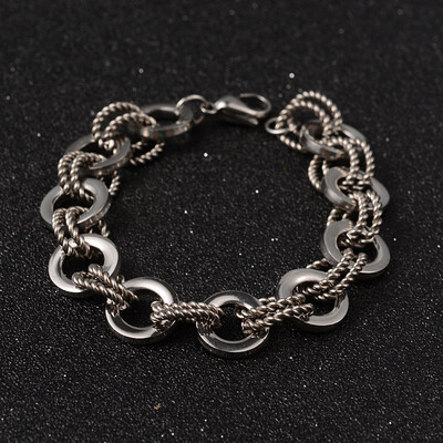 STAINLESS LINK BRACELET FJBDC