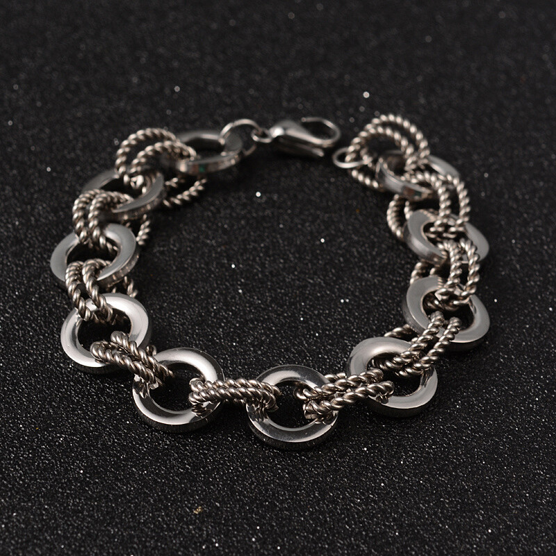 STAINLESS LINK BRACELET FJBDC