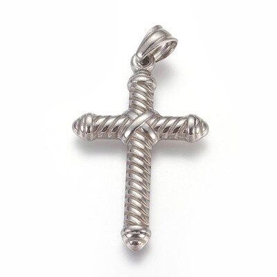 STAINLESS CROSS PENDANT FJPE18