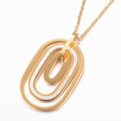 *GOLD STAINLESS NECKLACE FJNU