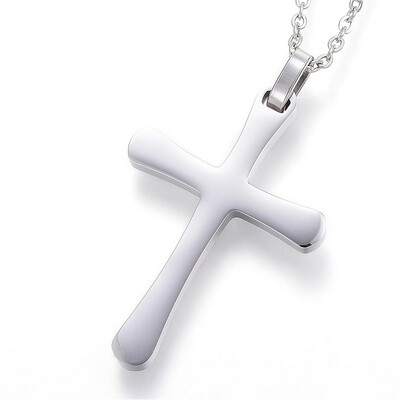 STAINLESS CROSS NECKLACE FJN3R