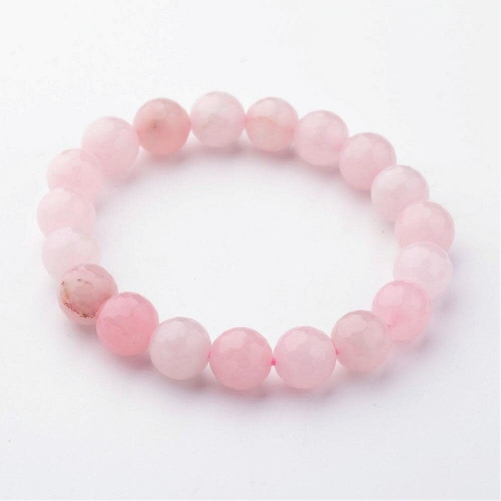 ROSE QUARTZ STRETCH BRACELET FJB8