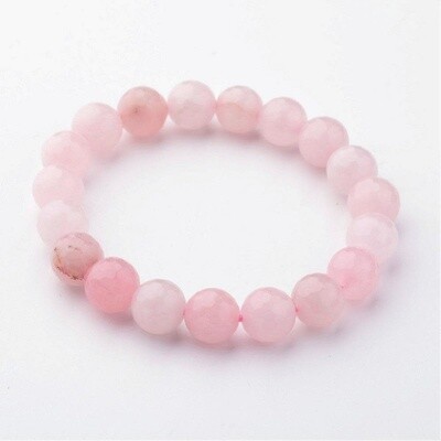 ROSE QUARTZ STRETCH BRACELET FJB8