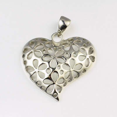 STAINLESS HEART PENDANT FJP29