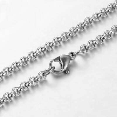 STAINLESS 3MM ROLO CHAIN FJNO-24
