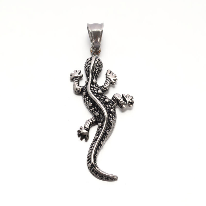 STAINLESS LIZARD PENDANT FJP53