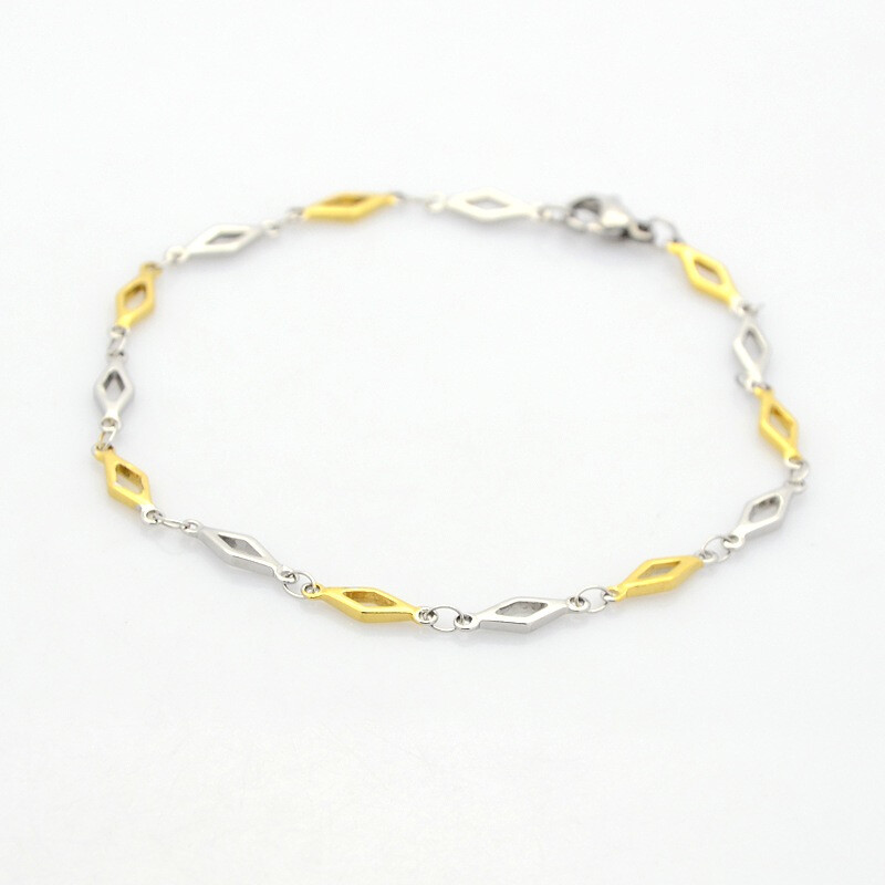MIXED STAINLESS HORSE EYE BRACELET FJB93