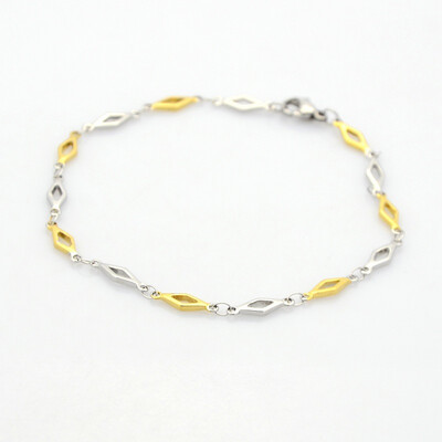 MIXED STAINLESS HORSE EYE BRACELET FJB93