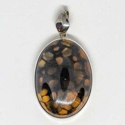 SILVER AGATE PENDANT KWH845-1