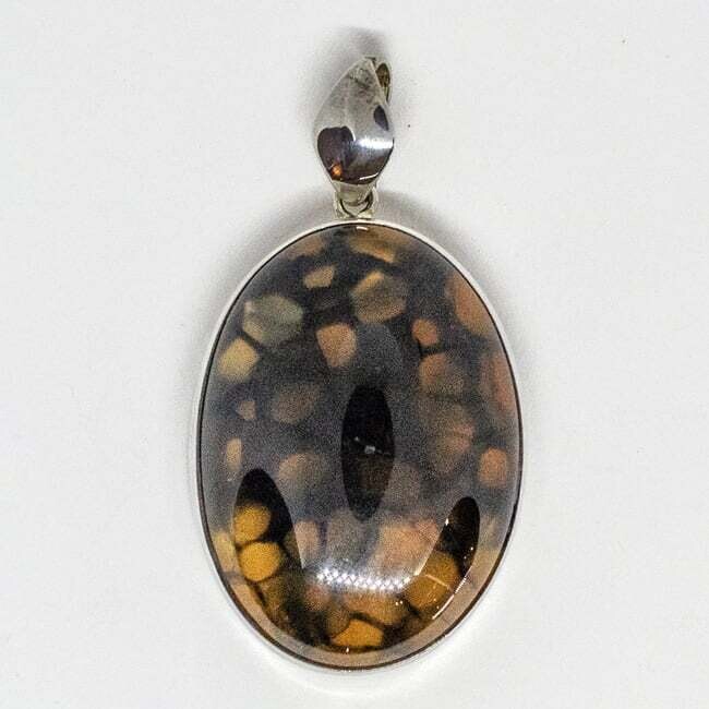 SILVER AGATE PENDANT KWH845-1