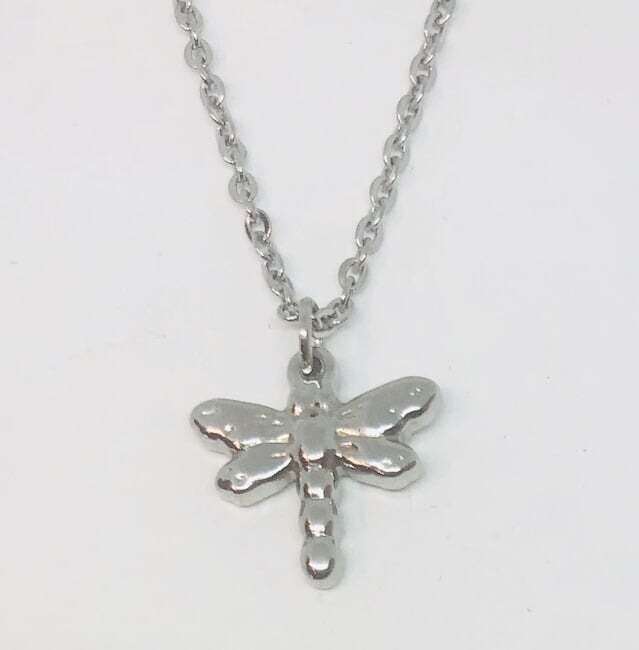 STAINLESS DRAGONFLY NECKLACE FJNE