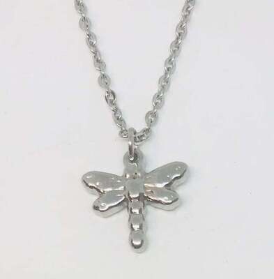 STAINLESS DRAGONFLY NECKLACE FJNE