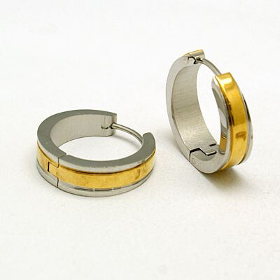 MIXED STAINLESS HUGGIE EARRING FJEHN