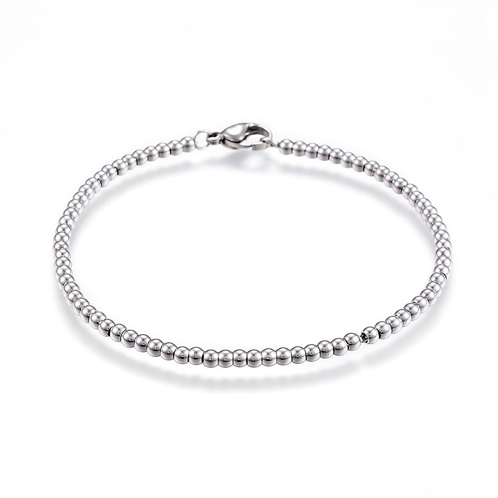 STAINLESS BEAD BRACELET FJBRO