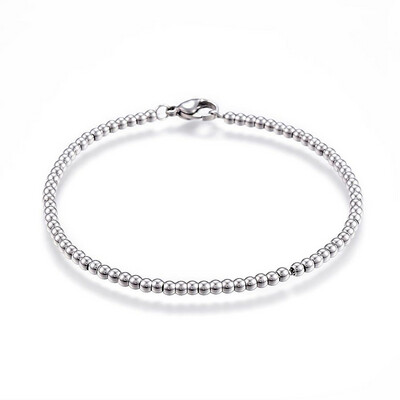 STAINLESS BEAD BRACELET FJBRO