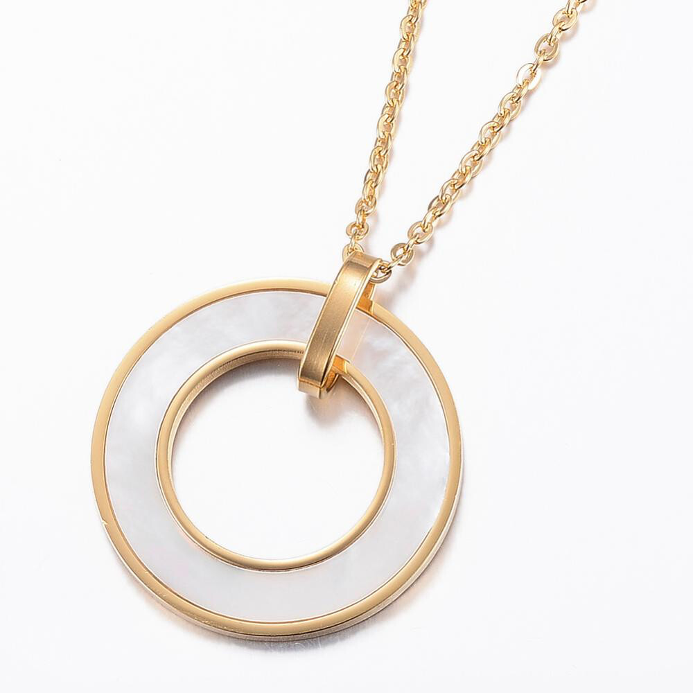GOLD STAINLESS NECKLACE FJNFD