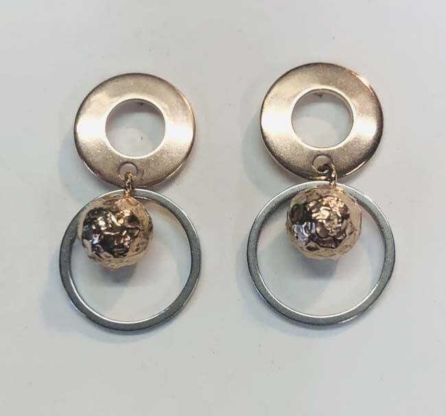 MIXED STAINLESS POST EARRINGS FJE5F