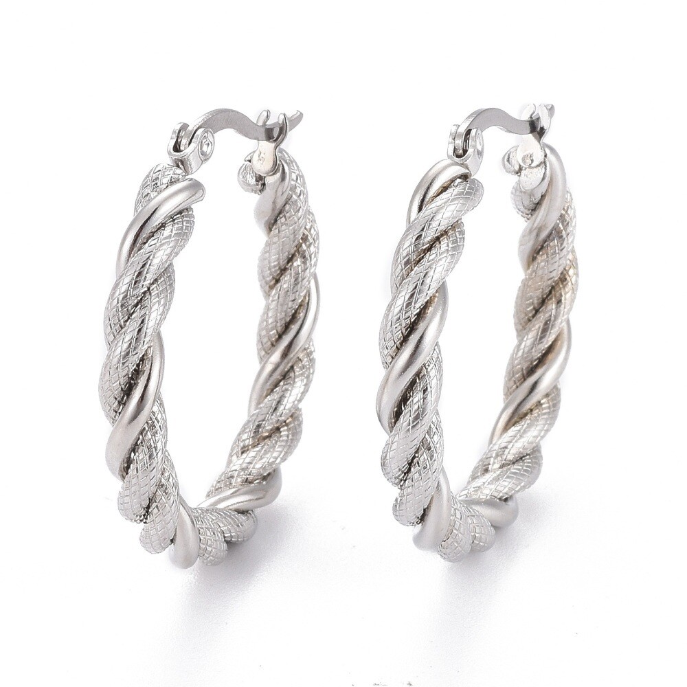 STAINLESS HOOP EARRINGS FJEA3
