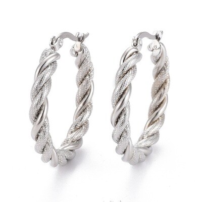 STAINLESS HOOP EARRINGS FJEA3