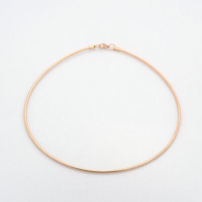 ROSE STAINLESS OMEGA CHAIN FJRG2-16