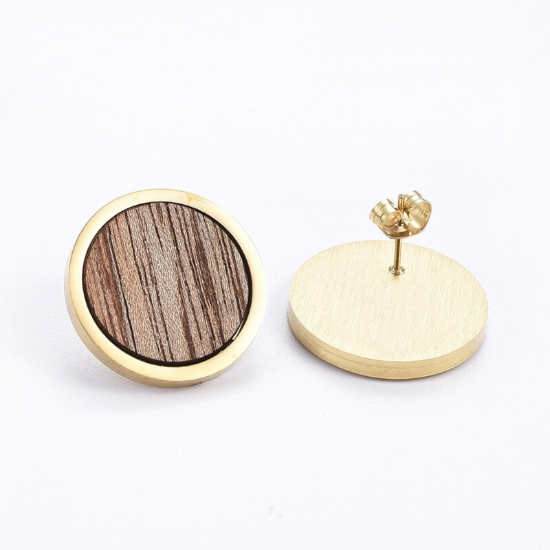 GOLD STAINLESS EARRINGS FJECZ
